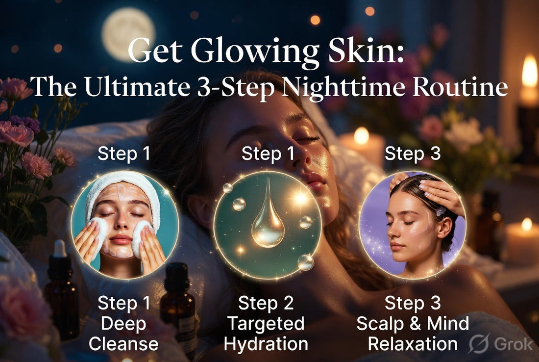 Get Glowing Skin: The Ultimate 3-Step Nighttime Routine