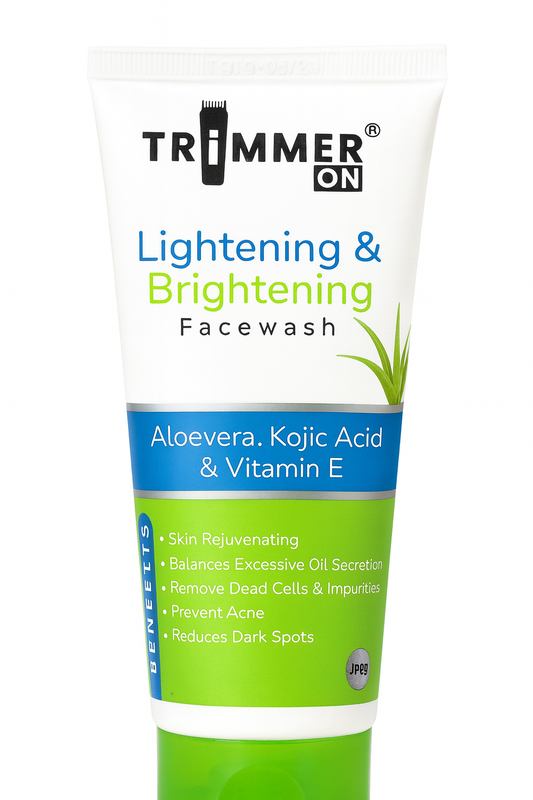 Trimmer On Lightening & Brightening Facewash – Aloe Vera, Kojic Acid & Vitamin E (100g)