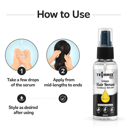 Trimmer On Unisex Hair Serum – Advanced Repair, Smoothening & Heat Protection (50ml)