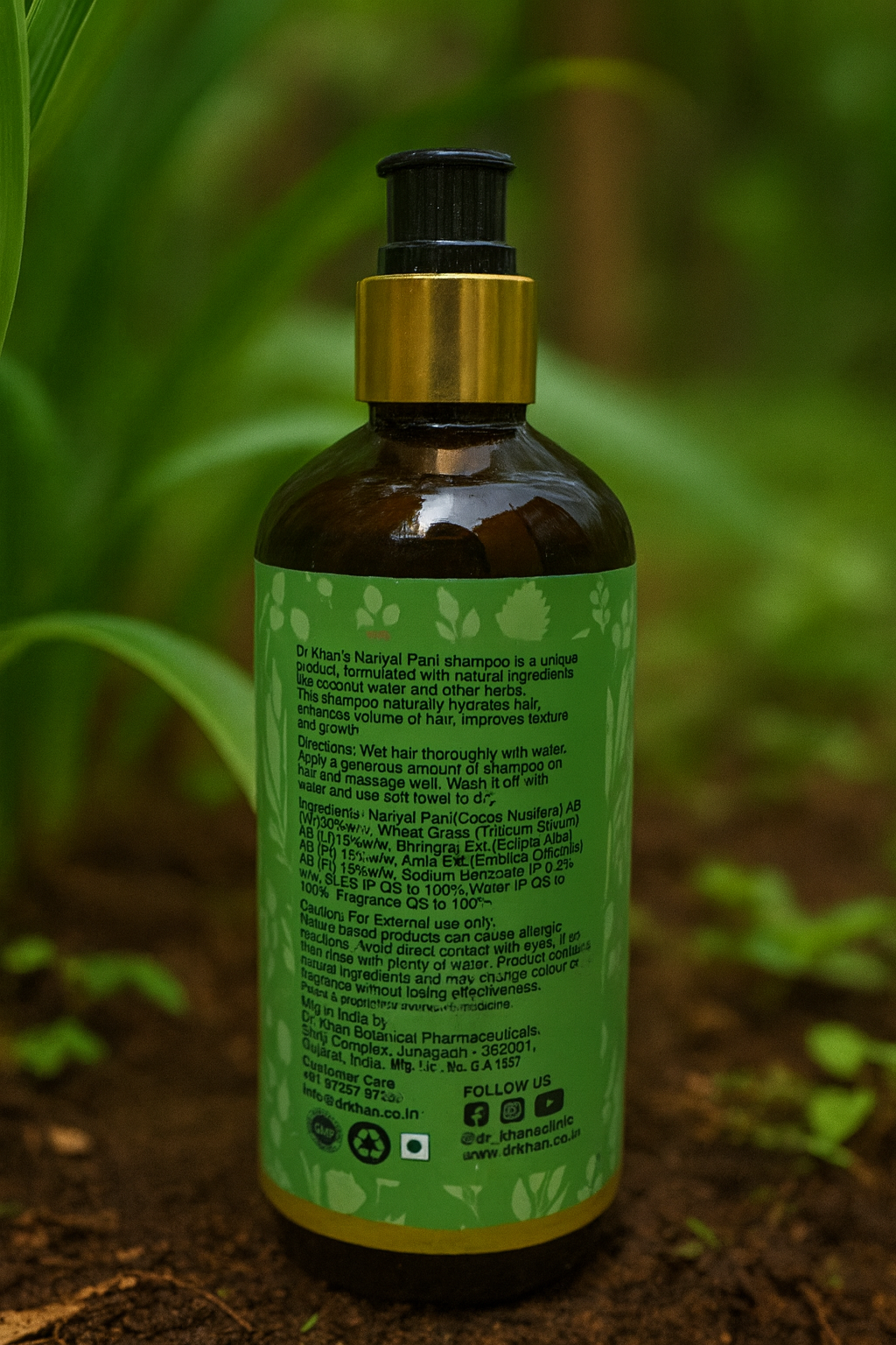 Dr Khan Nariyal Pani Shampoo with Natural Coconut Water – 300ml
