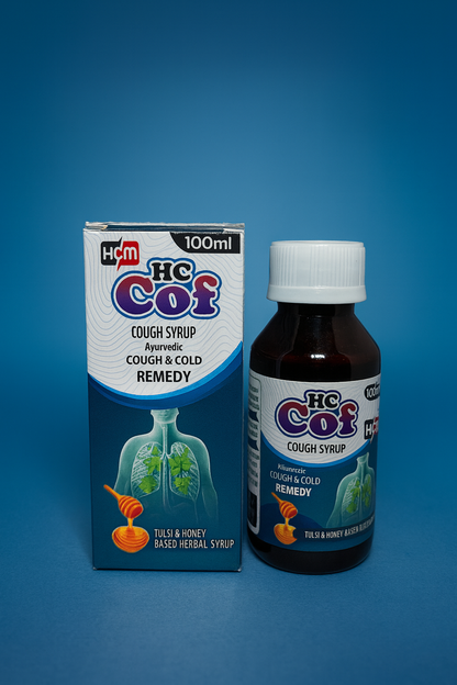HC Cof Ayurvedic Cough Syrup with Tulsi & Honey – 100ml