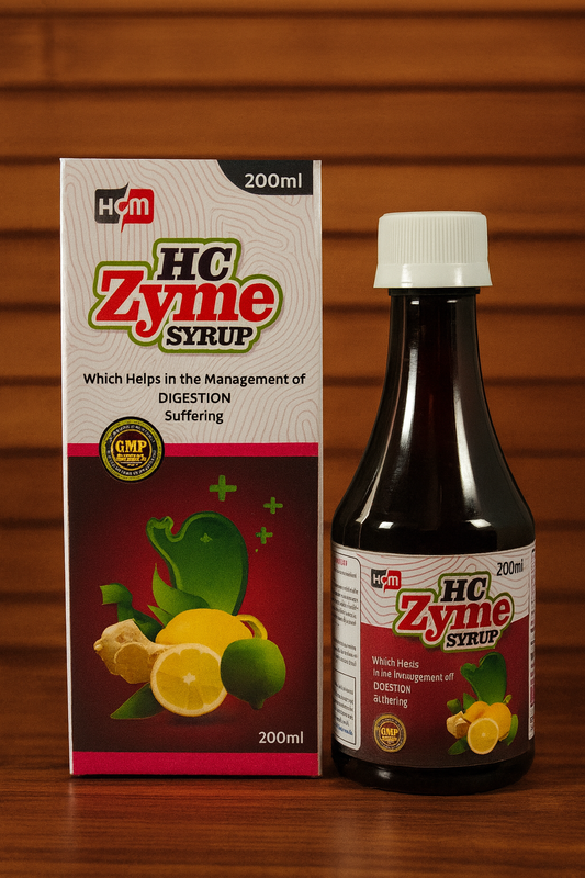 HC Zyme Ayurvedic Digestive Syrup with Natural Ingredients – 200ml