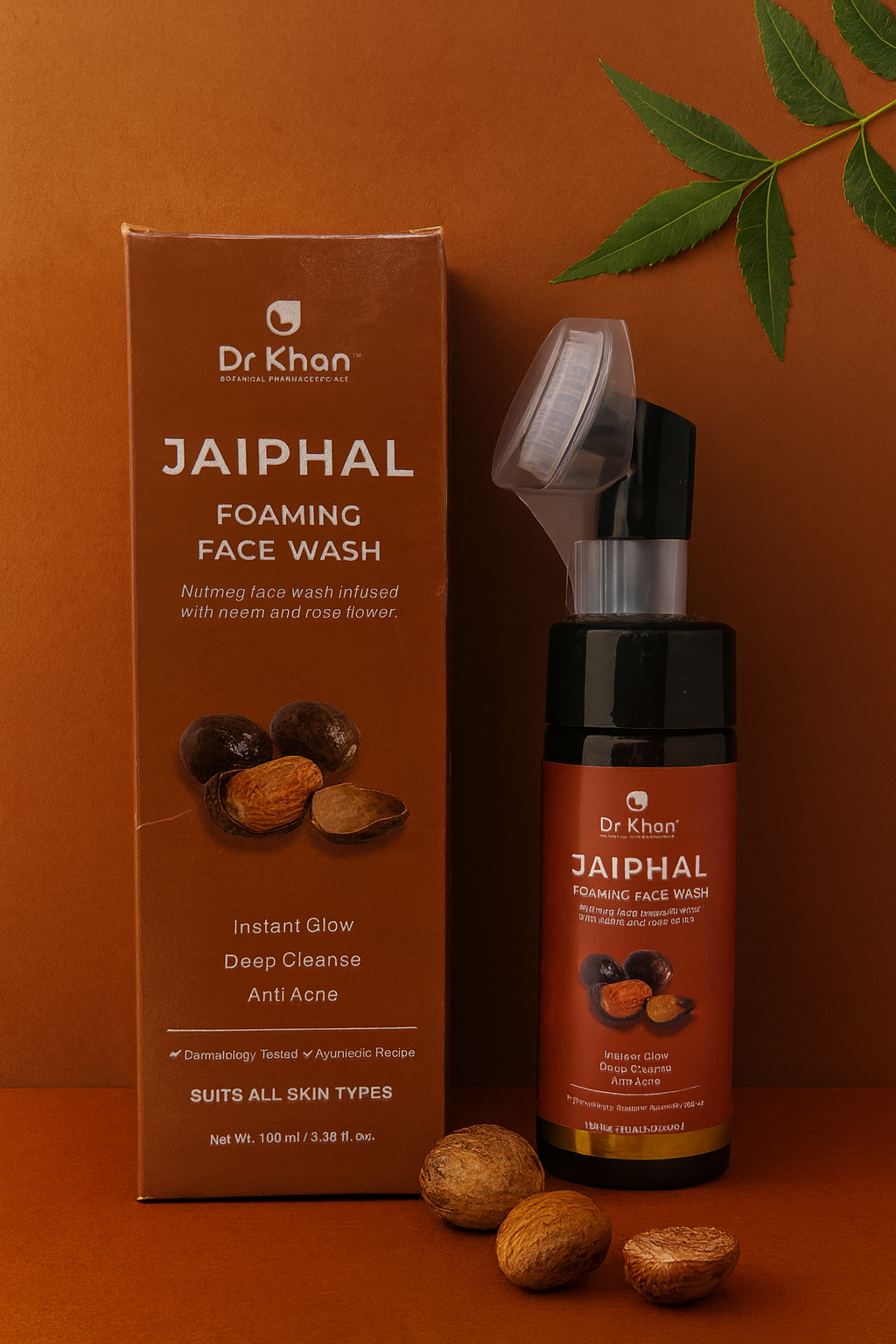 Dr Khan Foaming Face Cleanser with Natural Ingredients – 150ml