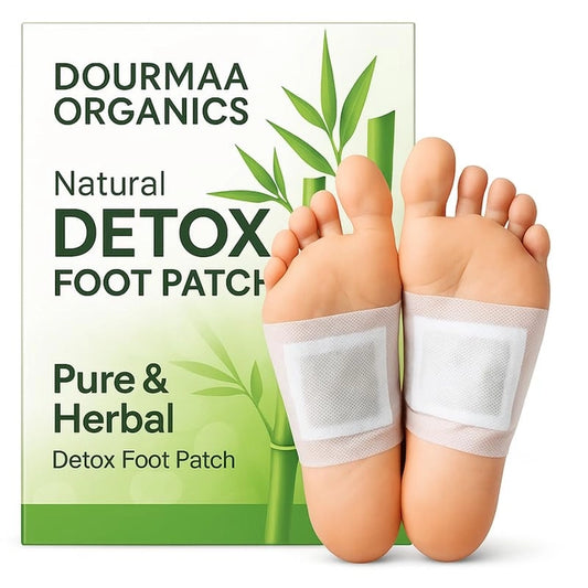Dourmaa Organics Natural Detox Foot Patches – Pure & Herbal Foot Pads for Overnight Cleansing (Pack of 10)